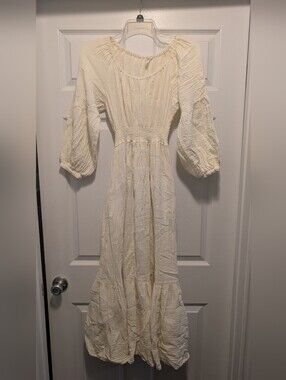 Emme Mama Eliza Dress In Cream